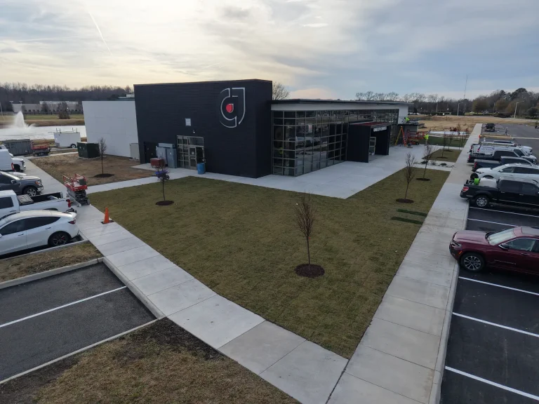 Aerial view of the new One City Church building