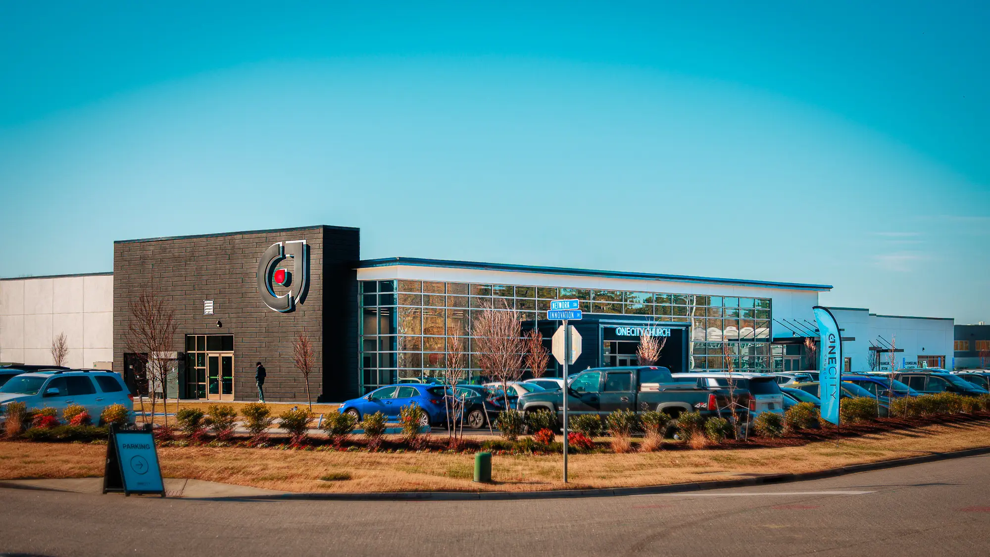 The new One City Church building on Innovation Drive